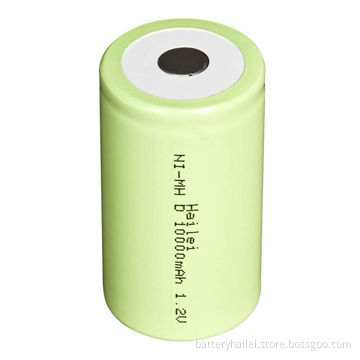 10,000mAh 1.2V Voltage NiMH Battery, Measures 33.0 x 61.8mm